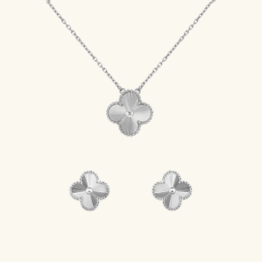 KLEEBLATT | Silber Guilloché 2-Bundle
