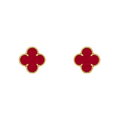 KLEEBLATT | Rote Ohrringe
