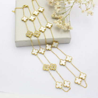 KLEEBLATT | 10 Motive Weißes Halsband