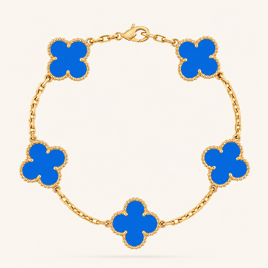 KLEEBLATT | Blauer Armband