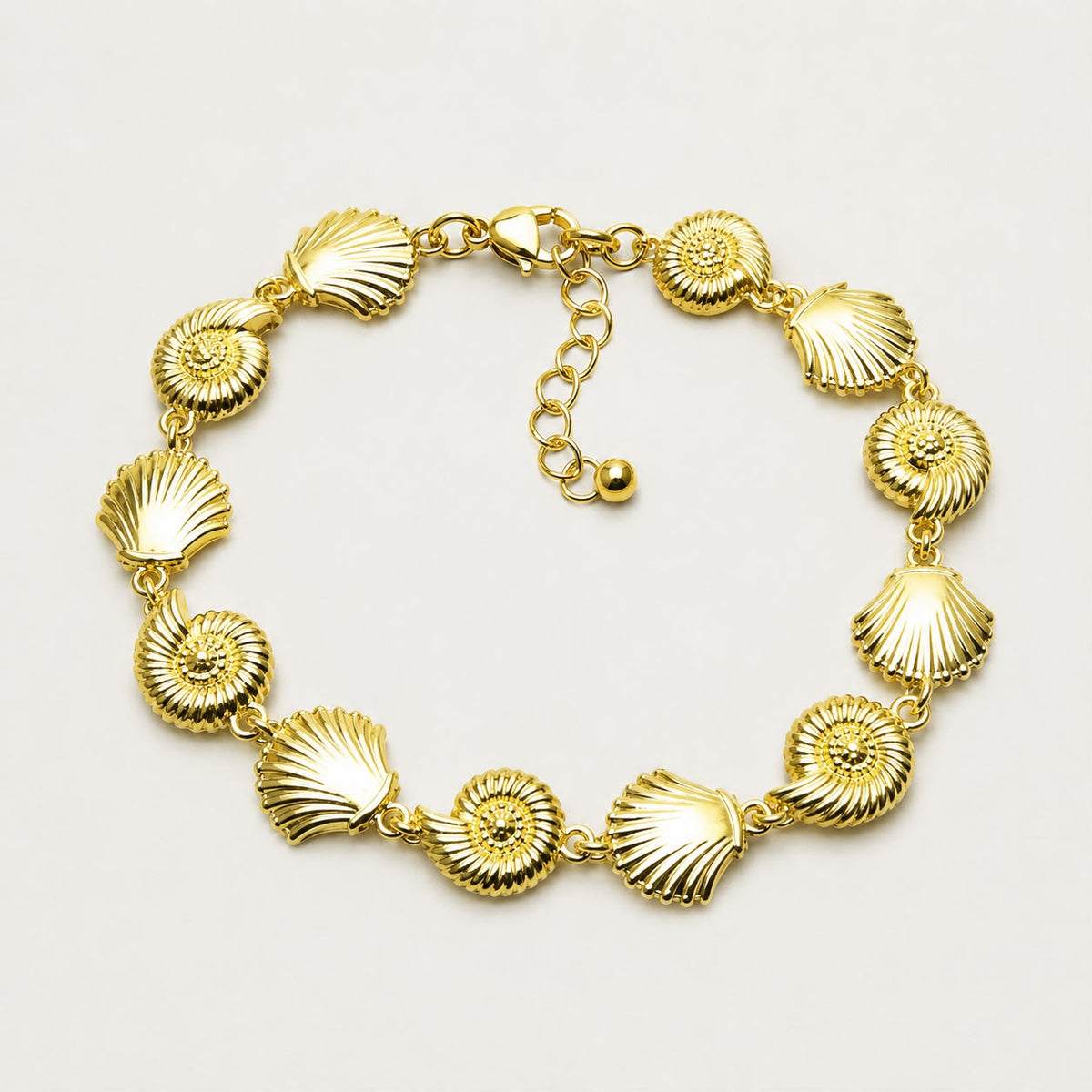 Muschel Charm Armband