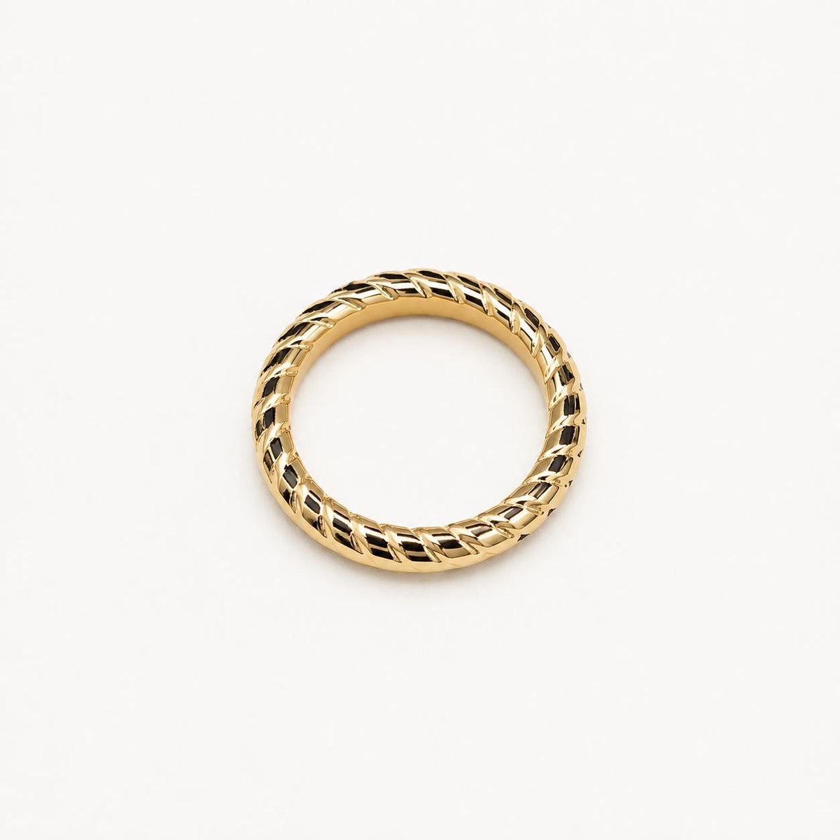 Skulptierter Twist Goldring