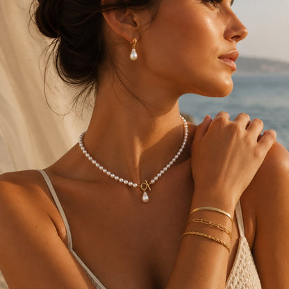 Celeste Perlen Schmuckset