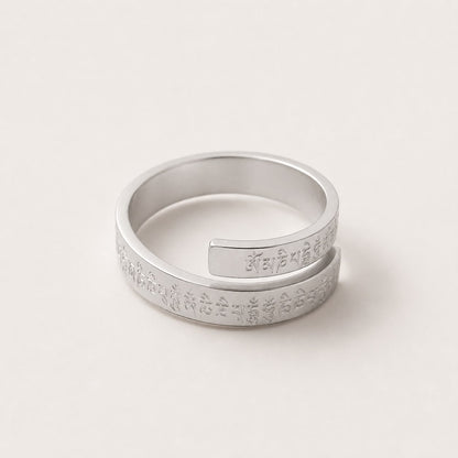 Harmonie Eingravierter Offener Ring
