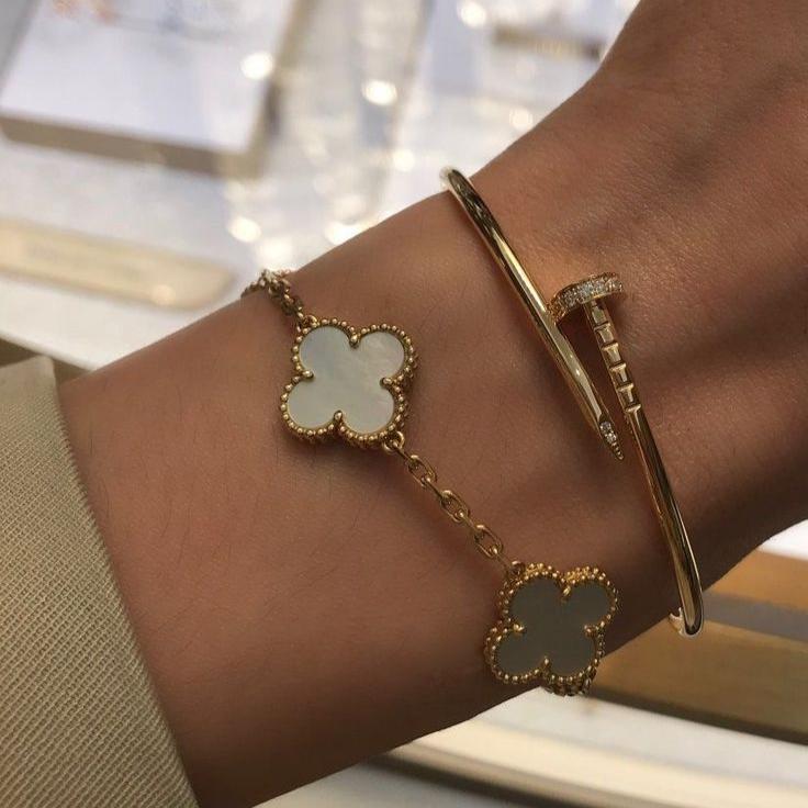 KLEEBLATT | Weißes Armband